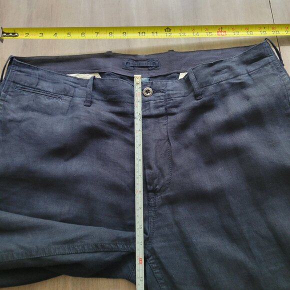 Polo Ralph Lauren Mens 100% Linen Pants Navy Blue Size 38x32 - Picture 3 of 6